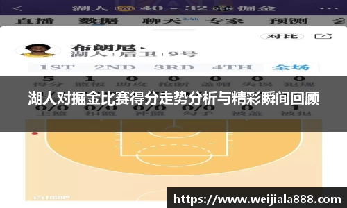 湖人对掘金比赛得分走势分析与精彩瞬间回顾